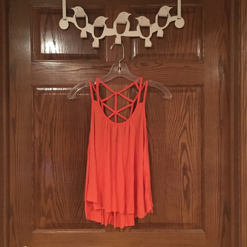 Rue 21 Orange Strappy Tank Top